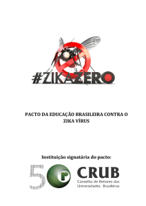 PACTO DA EDUCAÇÃO BRASILEIRA CONTRA O ZIKA VÍRUS