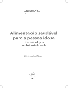 Alimentação Saudavel pessoa idosa