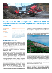 População de São Gonçalo (RJ) - Centro de Tecnologia Mineral