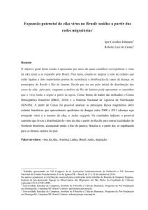 Expansão potencial do zika vírus no Brasil: análise a partir das