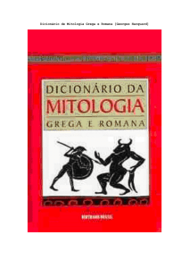 Dicionário de Mitologia Grega e Romana