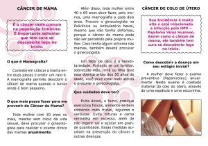 câncer de mama - Marinha do Brasil