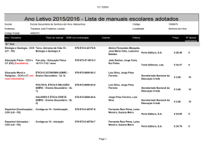 10.º ESSH Biologia e Geologia - CCH (CT