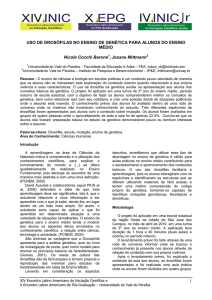 uso de drosófilas no ensino de genética para alunos