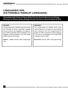 Linguagem XmL (eXtensiBLe markup Language)