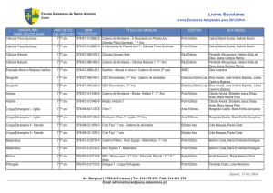 Livros Escolares - Salesianos do Estoril
