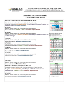 Fluxo de Disciplina Turma 2017.1