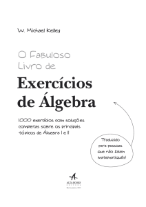 O Fabuloso Livro de Exercicios de Algebra