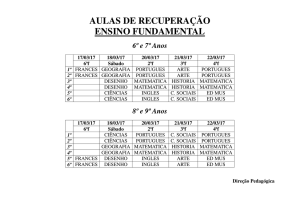 AULAS DE RECUPERAÇÃO ENSINO FUNDAMENTAL