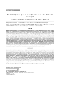 Glomerulopatias Após O Transplante Renal: Uma Primeira