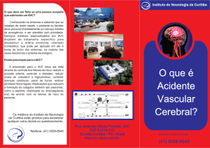 O Que é Acidente Vascular - Instituto de Neurologia de Curitiba