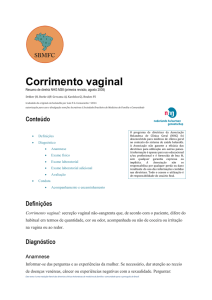 Corrimento vaginal - Sociedade Brasileira de Medicina de Família e