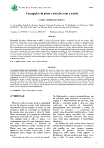 Concepções de mitos e relações com a saúde