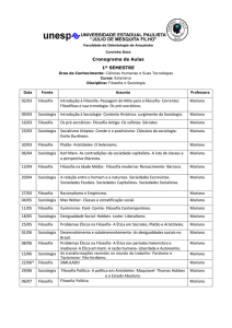 Disciplina de Filosofia e Sociologia - foa