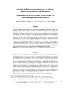 Aplicação de bactérias probióticas para profilaxia e tratamento