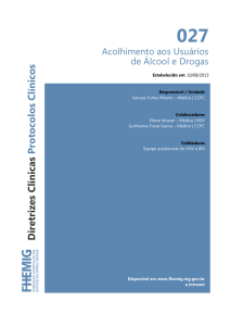 Acolhimento aos Usuários de Álcool e Drogas