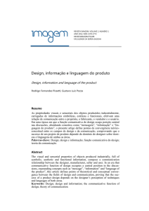 Design, informação e linguagem do produto