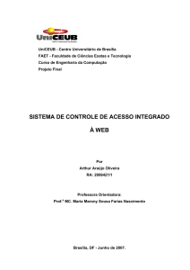 sistema de controle de acesso integrado à web