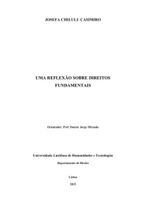 uma reflexão sobre direitos fundamentais