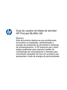 Guia do usuário do blade de servidor HP ProLiant BL460c G6