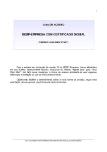 Guia Acesso GESP Empresa com Certificado Digital A3