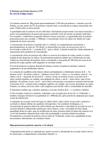 O Potássio em Pronto Socorro e UTI Dr. José de Felippe Junior Um