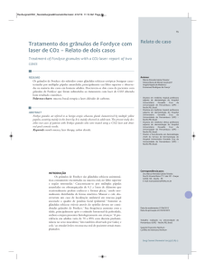 Tratamento dos grânulos de Fordyce com laser de CO2 − Relato de