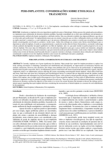 peri-implantite: considerações sobre etiologia e tratamento