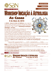 Circular 33 - Workshop Astrologia - Sindicato dos Bancários do Norte