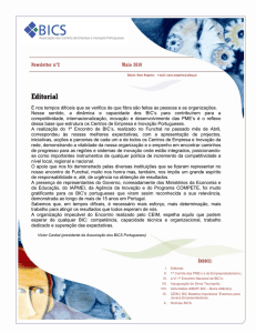 Editorial - BICS - Associação dos Centros de Empresa e Inovação