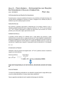 aula 6 – físico-química – estequiometria das reações eletroquímicas