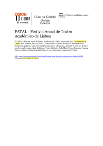 FATAL - Festival Anual de Teatro Académico de Lisboa