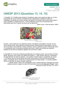 UNESP 2013 (Questões 13, 14, 15)