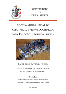 accionamento linear de relutância variável comutado