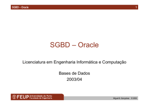 SGBD – Oracle