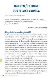 Dor Pélvica Crónica - Associação Portuguesa de Urologia