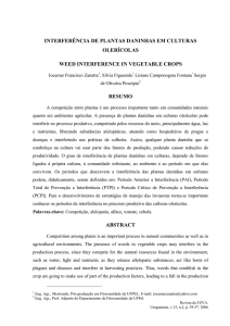 Interferência de Plantas Daninhas em Culturas Olerícolas