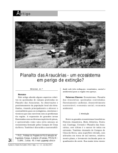 24 Planalto das Araucárias - um ecossistema em perigo de extinção?