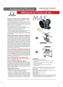 Sensor de Fluxo de Ar (MAF) - MTE