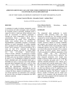 aproveitamento de casca de vime como componente de substrato