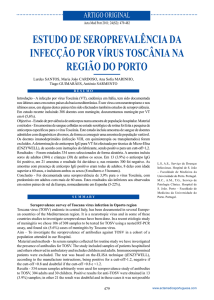 estudo de seroprevalência da infecção por vírus toscânia na região