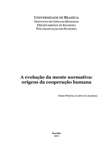 A evolução da mente normativa: origens da cooperação humana