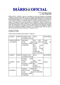 CAMPUS DEPTO CURSOS/ATOS AUTORIZATIVOS POLO