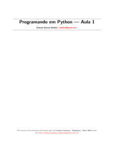 Programando em Python