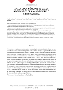 ANALISE DOS NÚMEROS DE CASOS NOTIFICADOS DE