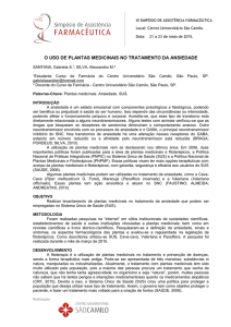 o uso de plantas medicinais no tratamento da ansiedade