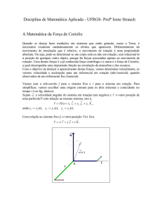 A Matemática da Força de Coriolis