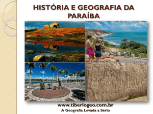 Slide do texto História e Geografia da Paraíba