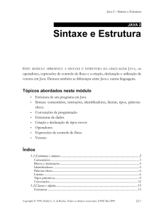 Sintaxe e Estrutura