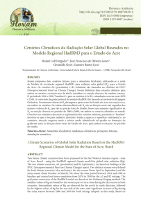 Cenários Climáticos da Radiação Solar Global Baseados